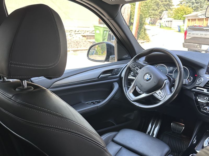 BMW X3 front interior after detailing