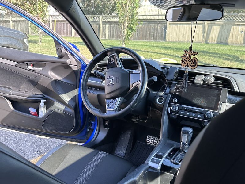 Honda Civic driver area after an interior detail