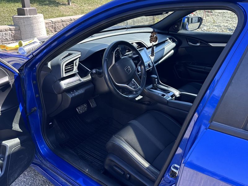 Honda Civic detailed on a Calgary driveway