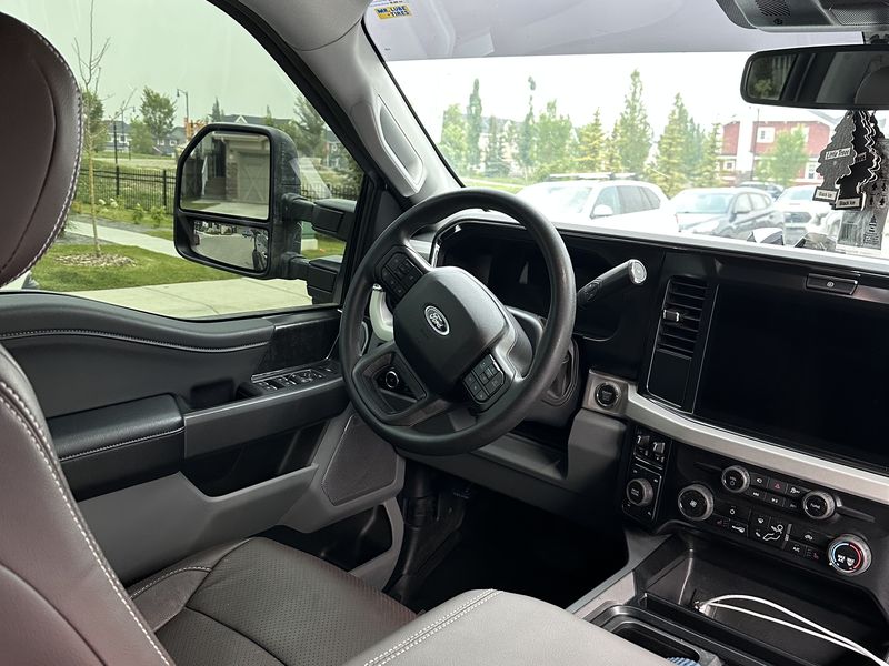 Ford Super Duty cab interior after detailing