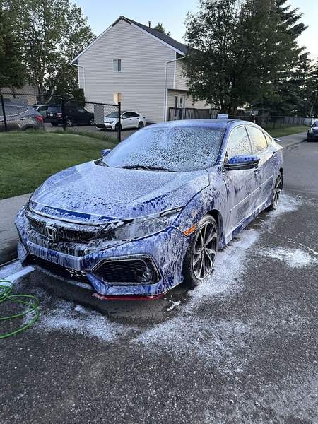 Honda Civic — foam cannon exterior wash · Calgary